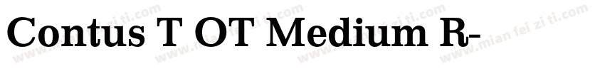Contus T OT Medium R字体转换